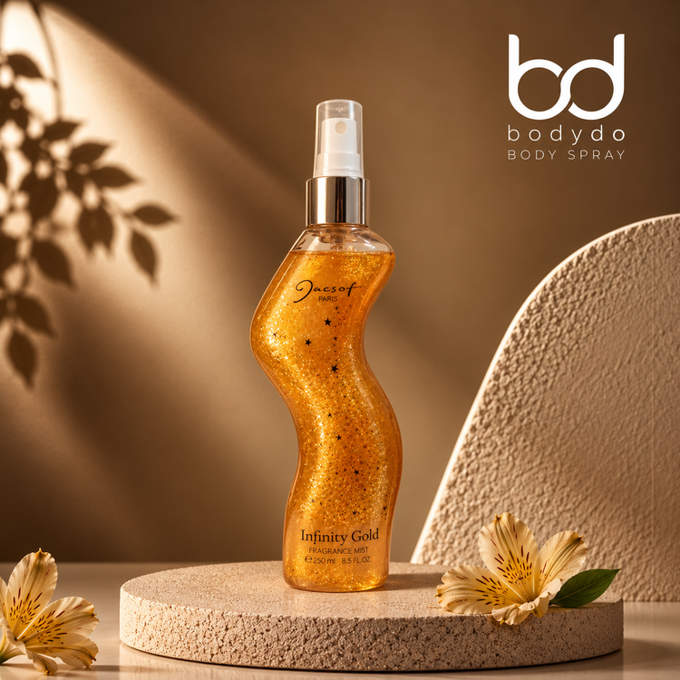 بادی اسپلش زنانه ژک ساف مدل Infinity Gold حجم 250 میلی لیتر